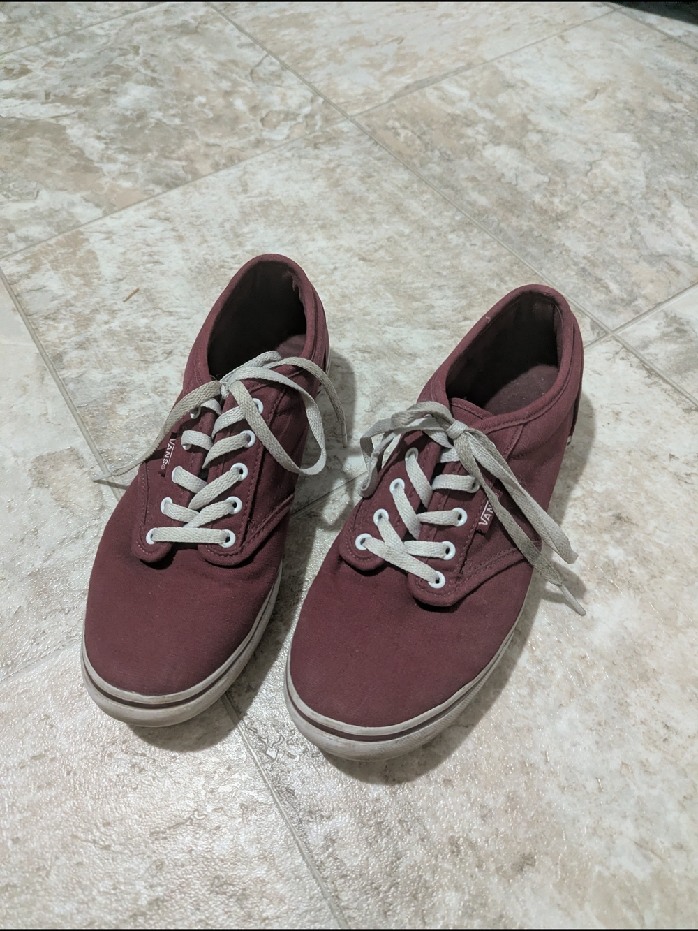 Vans Women's Burgundy Low-Top Sneakers
